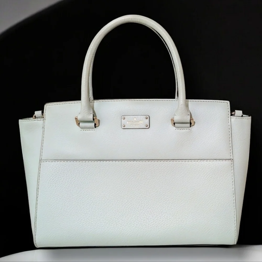 Kate Spade Grove Street Lana Leather Tote Island Blue w/ Strap Work Bag